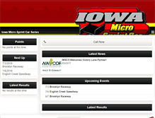 Tablet Screenshot of iowamicrosprints.com